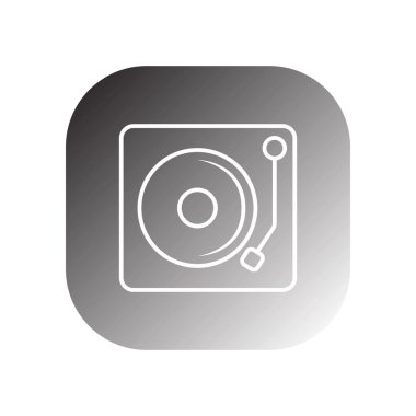 simge dj vektör şablonu logo tasarımı