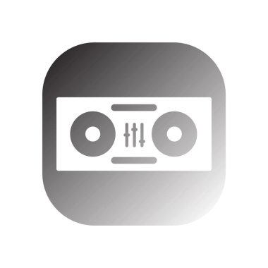 simge dj vektör şablonu logo tasarımı