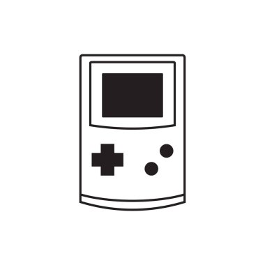 Gameboy simgesi vektör örnekleme logo tasarımı