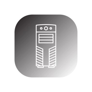 pc durum simgesi vektör şablon logo tasarımı