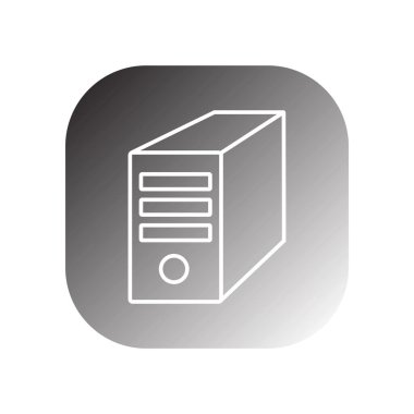 pc durum simgesi vektör şablon logo tasarımı