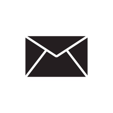 Gelen kutusu simgesi vektör şablonu illüstrasyon logo tasarımı