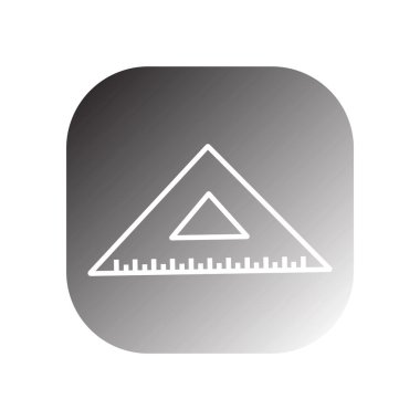 cetvel simgesi vektör örnekleme logo tasarımı