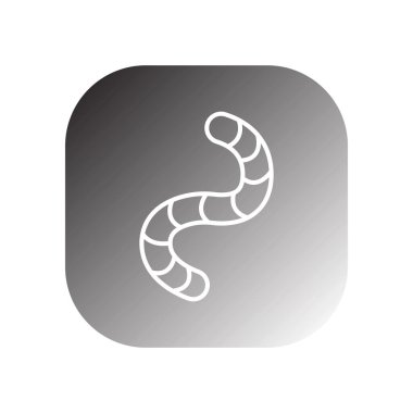 solucan simgesi vektör şablonu çizim logosu tasarımı