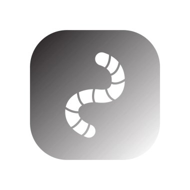 solucan simgesi vektör şablonu çizim logosu tasarımı