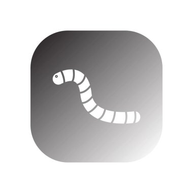 solucan simgesi vektör şablonu çizim logosu tasarımı