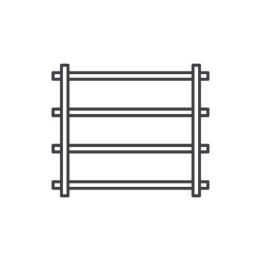 dükkan raf simgesi vektör şablonu çizim logosu tasarımı