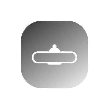 Dikiz görünümü ikon vektör şablonu çizim logo tasarımı