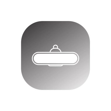 Dikiz görünümü ikon vektör şablonu çizim logo tasarımı