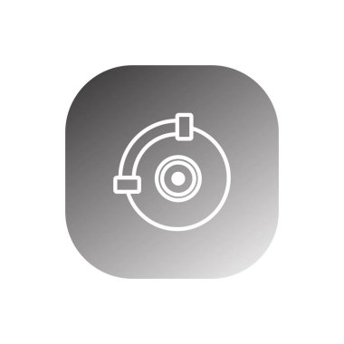 fren simgesi vektör şablonu çizim logosu tasarımı