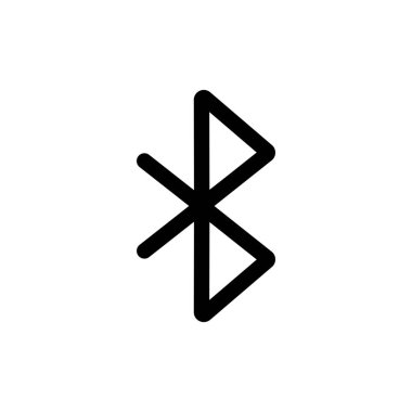 Bluetooth simge vektör şablonu çizim logosu tasarımı