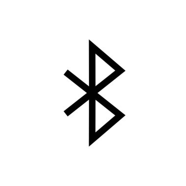 Bluetooth simge vektör şablonu çizim logosu tasarımı