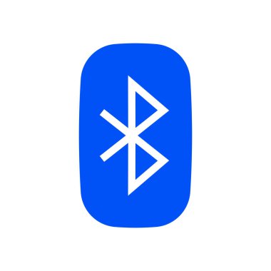 Bluetooth simge vektör şablonu çizim logosu tasarımı
