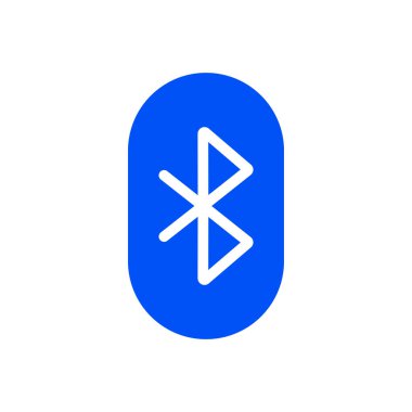 Bluetooth simge vektör şablonu çizim logosu tasarımı
