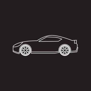 araba simgesi vektör şablonu illüstrasyon logo tasarımı