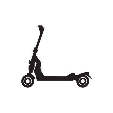 Scooter simgesi vektör şablonu çizim logosu tasarımı