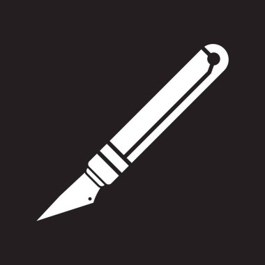 ikon pemotong pena vektör şablonu çizim logosu tasarımı