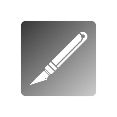 ikon pemotong pena vektör şablonu çizim logosu tasarımı