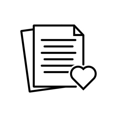 İstek listesi simgesi vektör örnekleme logo tasarımı