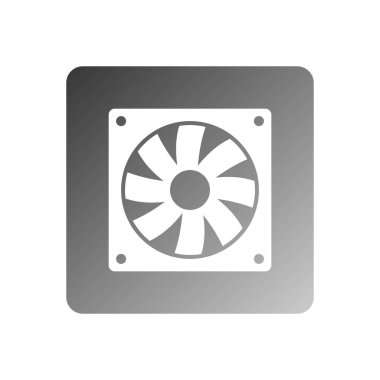 bilgisayar fan simgesi vektör şablonu illüstrasyon logo tasarımı