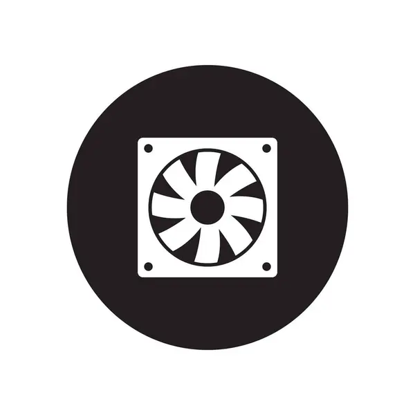 Computer Fan Icon Vector Template Illustration Logo Design — Διανυσματικό Αρχείο