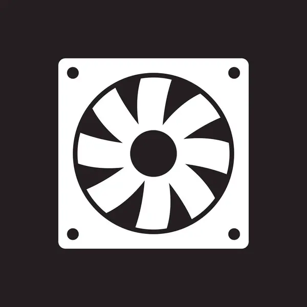 Computer Fan Icon Vector Template Illustration Logo Design — Wektor stockowy