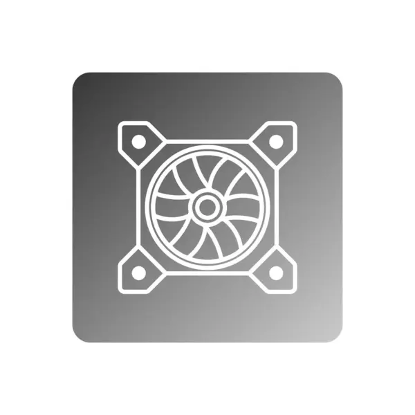 Computer Fan Icon Vector Template Illustration Logo Design — Διανυσματικό Αρχείο