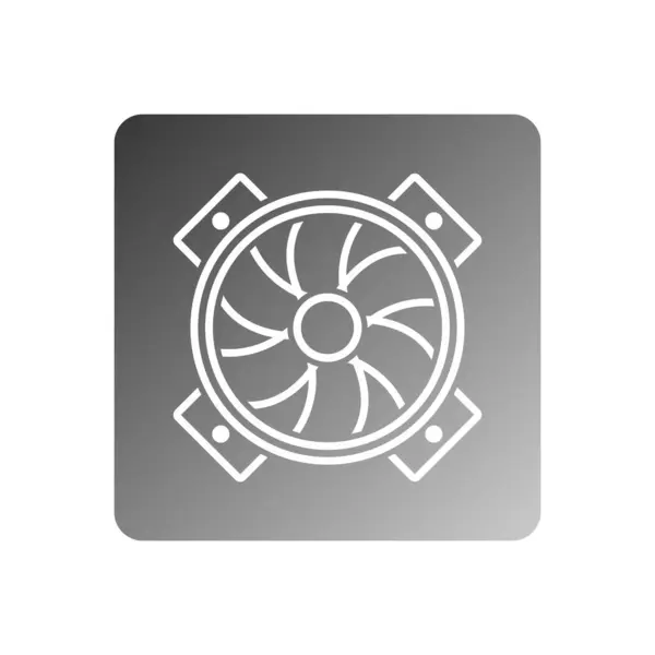 Computer Fan Icon Vector Template Illustration Logo Design — Stockový vektor