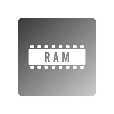 Ram simgesi vektör şablonu çizim logosu tasarımı