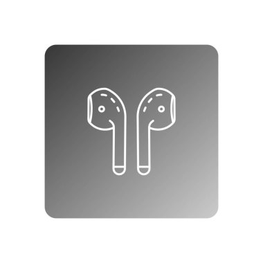 airpods simge vektör şablon logo tasarımı