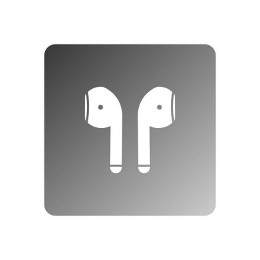 airpods simge vektör şablon logo tasarımı