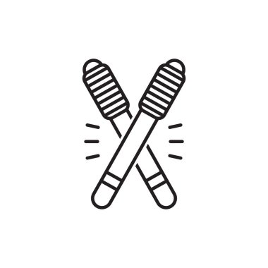 Simge vektör şablonu çizim logo tasarımına yapıştır