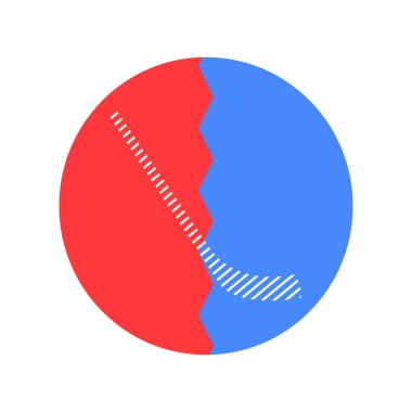 çubuk, hokey çubuğu simgesi vektör şablonu çizim logosu tasarımı