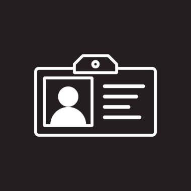 kimlik simgesi vektör şablonu çizim logosu tasarımı