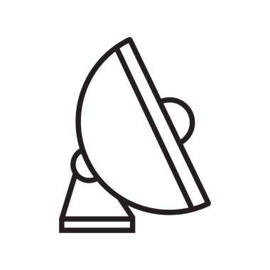 Radar simgesi vektör şablonu çizim logosu tasarımı