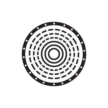 yarıçap simgesi vektör örnekleme logo tasarımı