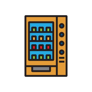 otomat simgesi vektör örnekleme logo tasarımı