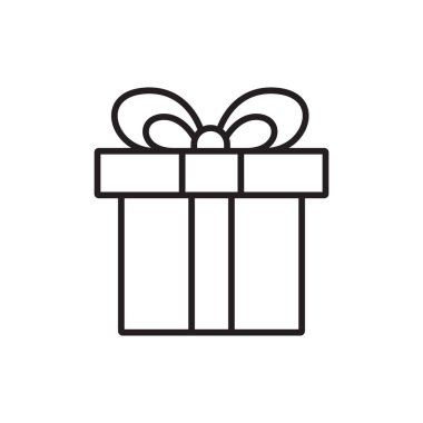 hediye simgesi vektör şablonu illüstrasyon logo tasarımı