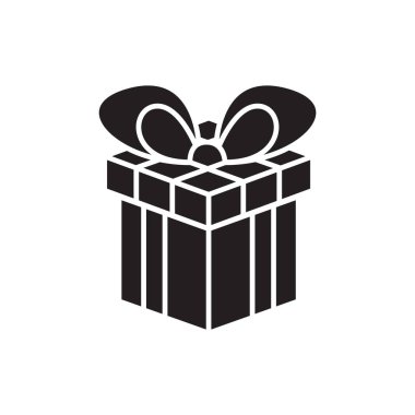 hediye simgesi vektör şablonu illüstrasyon logo tasarımı