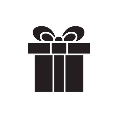 hediye simgesi vektör şablonu illüstrasyon logo tasarımı