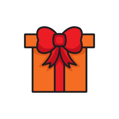 hediye simgesi vektör şablonu illüstrasyon logo tasarımı