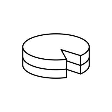 Kek simgesi vektör şablonu çizim logosu tasarımı 