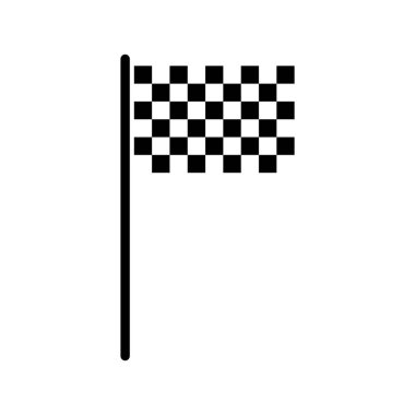 simge yarış bayrağı vektör şablonu çizim logosu tasarımı