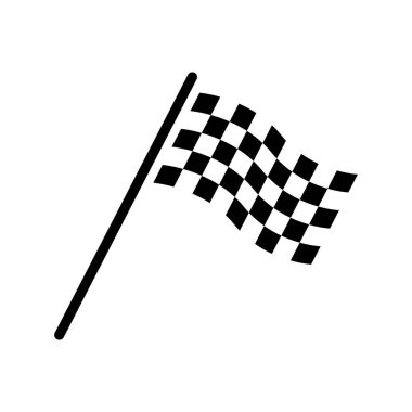 simge yarış bayrağı vektör şablonu çizim logosu tasarımı