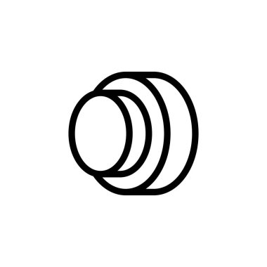 düğme simgesi vektör şablonu çizim logosu tasarımı