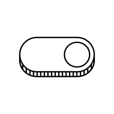 düğme simgesi vektör şablonu çizim logosu tasarımı