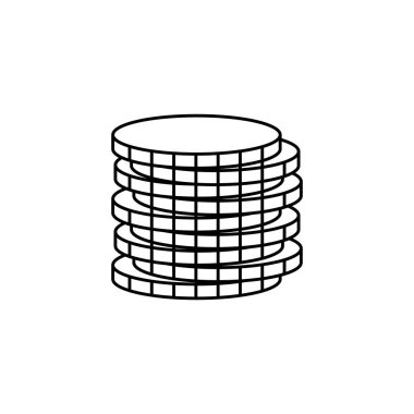 simge para vektör şablonu çizim logosu tasarımı