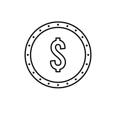 simge para vektör şablonu çizim logosu tasarımı