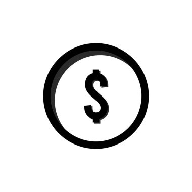 simge para vektör şablonu çizim logosu tasarımı