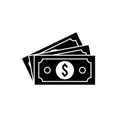 banknot simgesi vektör şablonu illüstrasyon logo tasarımı